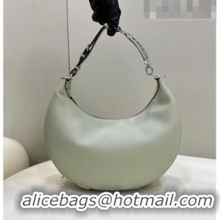 Discount Fendi Fendigraphy Small Hobo Bag in Leather 80056M Light Green 2023 TOP