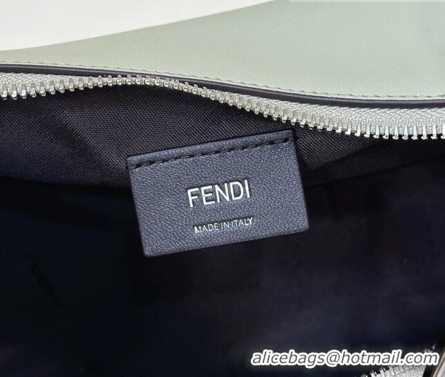 Discount Fendi Fendigraphy Small Hobo Bag in Leather 80056M Light Green 2023 TOP