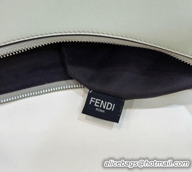 Discount Fendi Fendigraphy Small Hobo Bag in Leather 80056M Light Green 2023 TOP