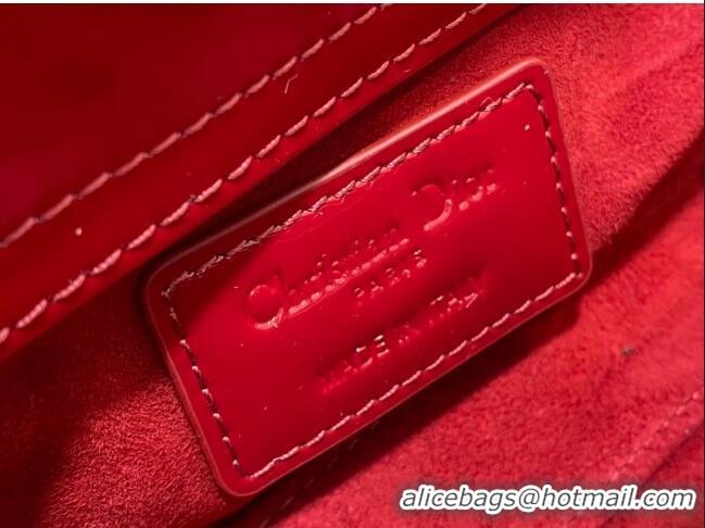 Good Looking Dior Lady D-Joy Micro Bag in Patent Leather CD1406 Red 2023