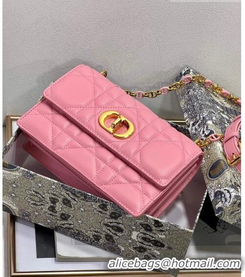 Good Taste Dior Miss Caro Mini bag in Macrocannage Lambskin CD6096 Pink 2023