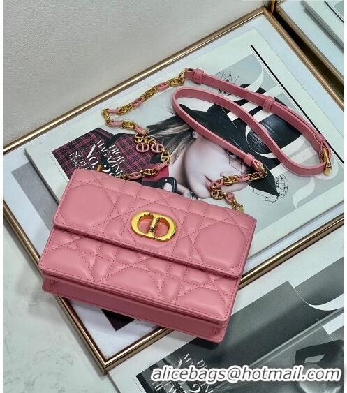 Good Taste Dior Miss Caro Mini bag in Macrocannage Lambskin CD6096 Pink 2023