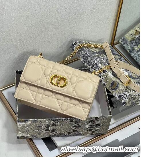 Well Crafted Dior Miss Caro Mini bag in Macrocannage Lambskin CD6096 Sand Beige 2023