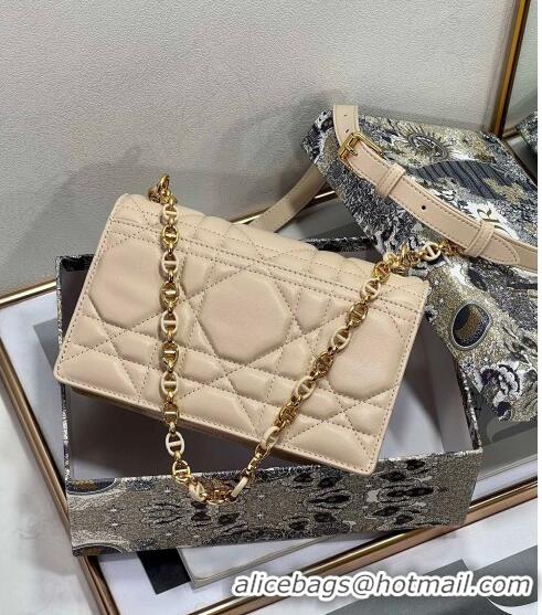 Well Crafted Dior Miss Caro Mini bag in Macrocannage Lambskin CD6096 Sand Beige 2023