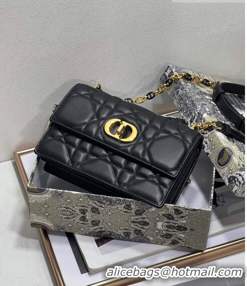 Good Looking Dior Miss Caro Mini bag in Macrocannage Lambskin CD6096 Black 2023