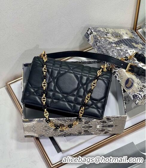 Good Looking Dior Miss Caro Mini bag in Macrocannage Lambskin CD6096 Black 2023