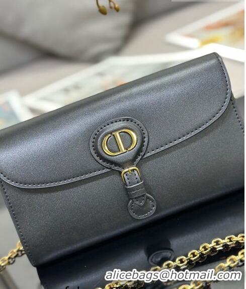 Popular Style Dior Bobby East-West Pouch with Chain in Smooth Calfskin CD6106 Black 2023