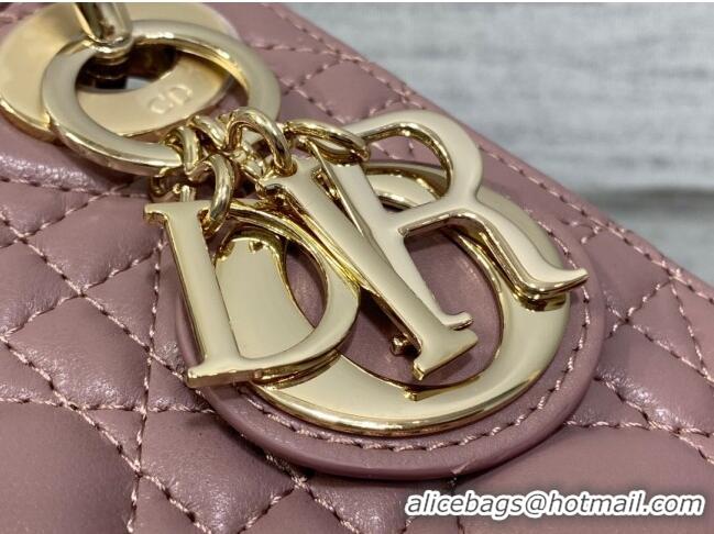 Super Quality Dior Mini Lady Dior Bag in Cannage Lambskin CD2616 Purple 2023