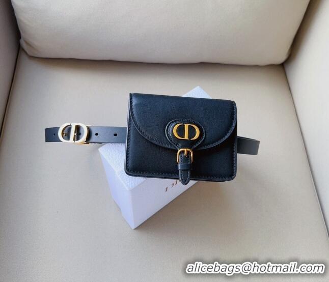 Grade Design Dior CD Calfskin Belt Bag 0629 Black/Gold 2023