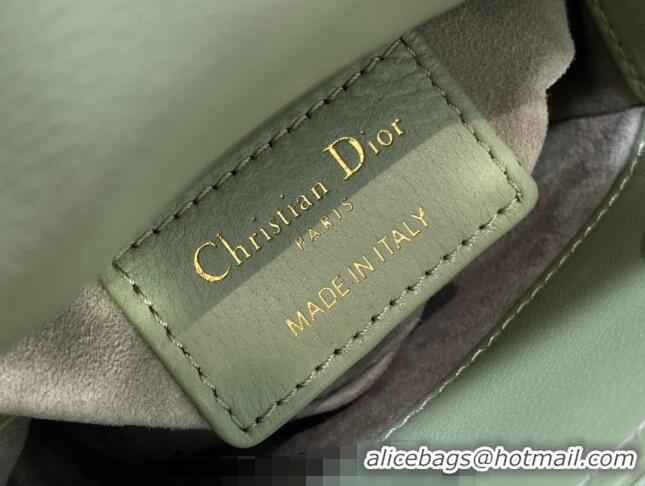 Well Crafted Dior Micro Lady Dior Bag in Lambskin CD0067 Green 2023