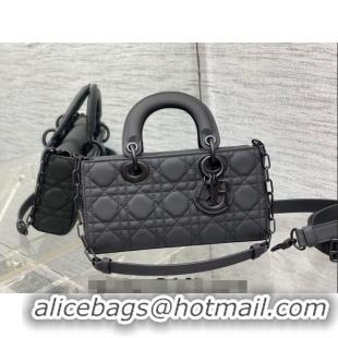 Cheapest Dior Small Lady D-Joy Bag in Cannage Lambskin CD7104 All Black 2023