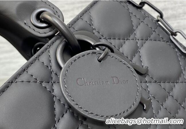 Cheapest Dior Small Lady D-Joy Bag in Cannage Lambskin CD7104 All Black 2023