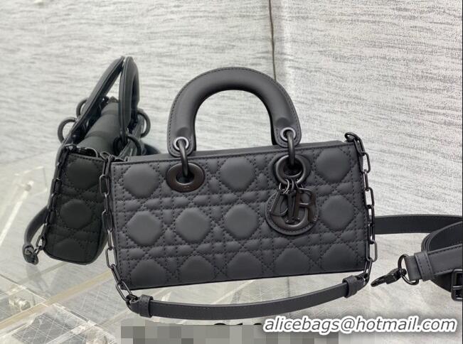 Cheapest Dior Small Lady D-Joy Bag in Cannage Lambskin CD7104 All Black 2023