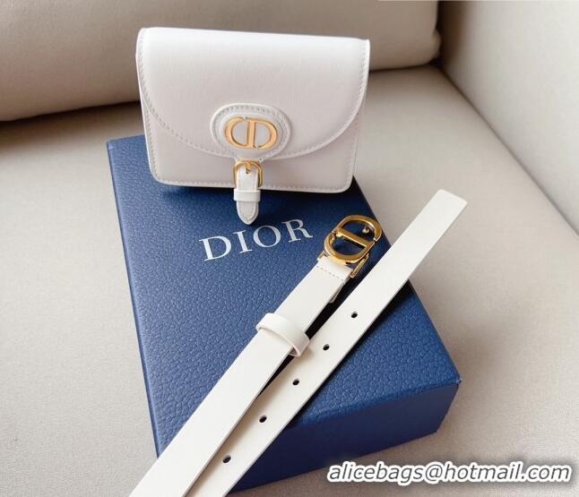 Super Quality Dior CD Calfskin Belt Bag 0629 White 2023