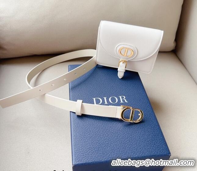 Super Quality Dior CD Calfskin Belt Bag 0629 White 2023