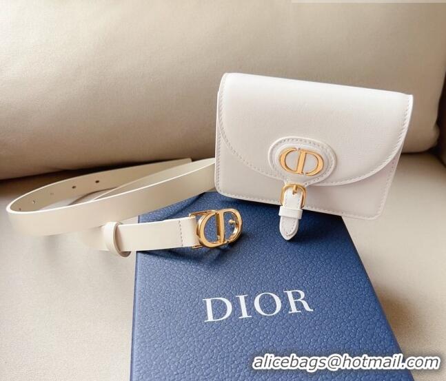 Super Quality Dior CD Calfskin Belt Bag 0629 White 2023