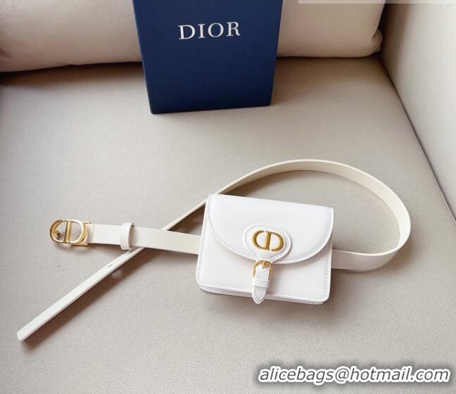 Super Quality Dior CD Calfskin Belt Bag 0629 White 2023