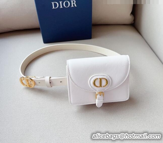 Super Quality Dior CD Calfskin Belt Bag 0629 White 2023