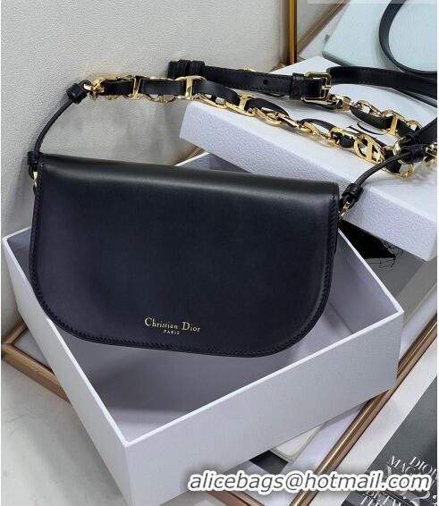 Famous Brand Dior CD Signature bag with Chain Strap in CD-Embossed Box Calfskin CD4036 Black 2023