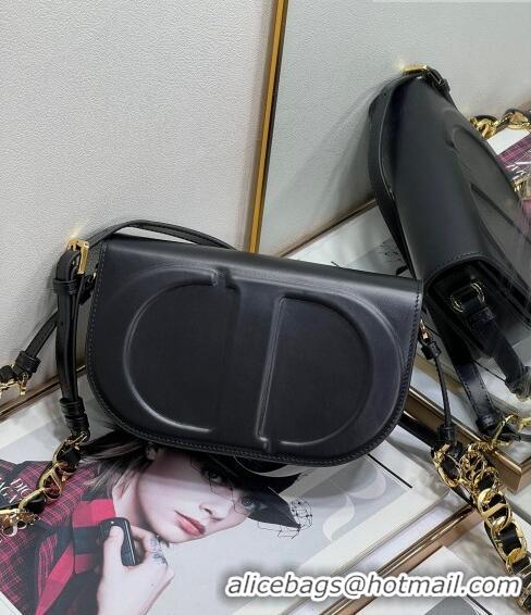 Famous Brand Dior CD Signature bag with Chain Strap in CD-Embossed Box Calfskin CD4036 Black 2023