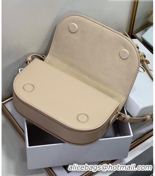 Elegant Dior CD Signature bag with Chain Strap in CD-Embossed Box Calfskin CD4036 Light Beige 2023