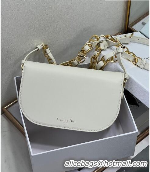 Good Looking Dior CD Signature bag with Chain Strap in CD-Embossed Box Calfskin CD4036 White 2023