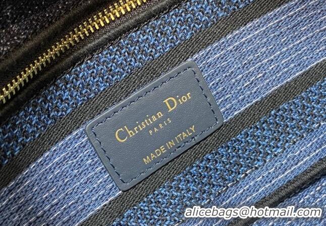 Good Quality Dior Medium Lady D-Joy Bag in Albero della Vita Embroidery CD8048 Denim Blue 2023