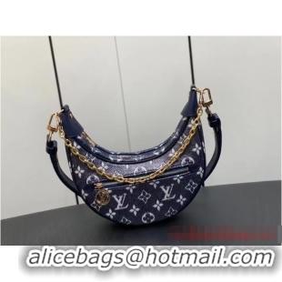 Buy Inexpensive Louis Vuitton Monoglam Canvas Loop PM M22928 dark blue