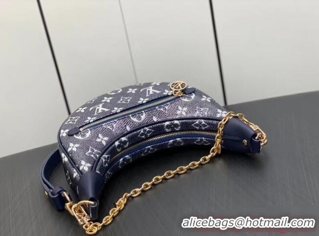 Buy Inexpensive Louis Vuitton Monoglam Canvas Loop PM M22928 dark blue