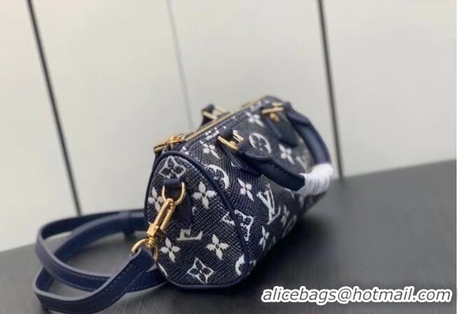 Buy Inexpensive Louis Vuitton Nano Speedy M82242 blue