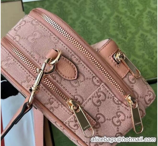 Promotional Gucci OPHIDIA MINI GG SHOULDER BAG 739701 Pink