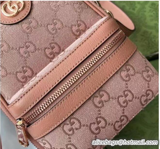 Promotional Gucci OPHIDIA MINI GG SHOULDER BAG 739701 Pink