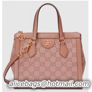 Low Cost Gucci OPHIDIA GG SMALL TOTE BAG 547551 Pink