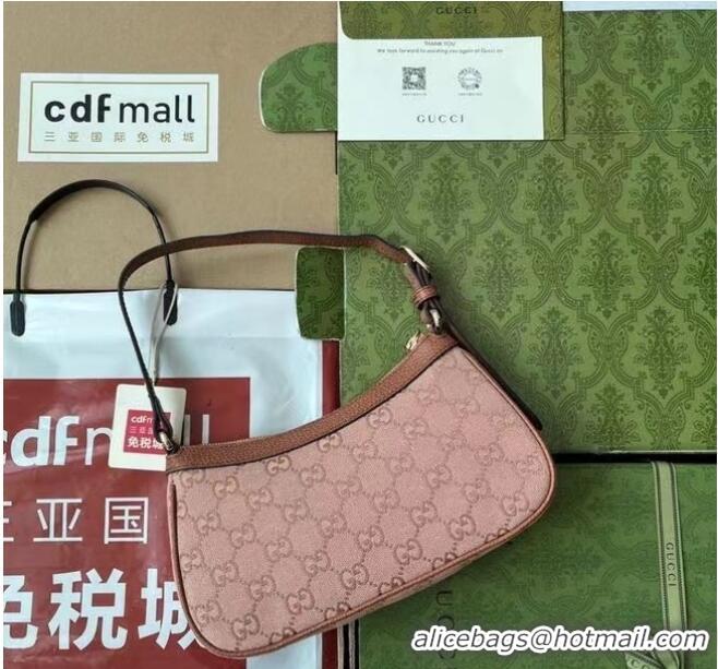 Unique Grade Gucci OPHIDIA GG SMALL HANDBAG 735145 Pink