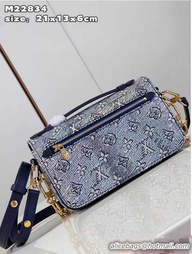 Inexpensive Louis Vuitton Pochette Metis East West M22834 Blue