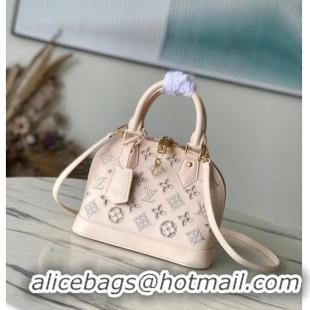 Top Design Louis Vuitton Monogram Empreinte Alma BB Tote Bag M22878 Cream