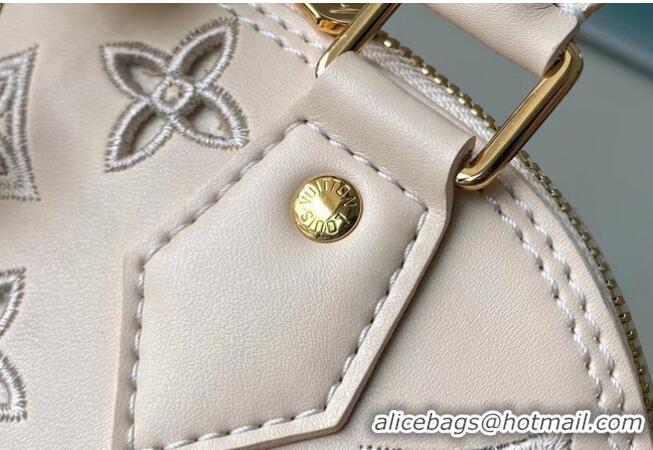 Top Design Louis Vuitton Monogram Empreinte Alma BB Tote Bag M22878 Cream