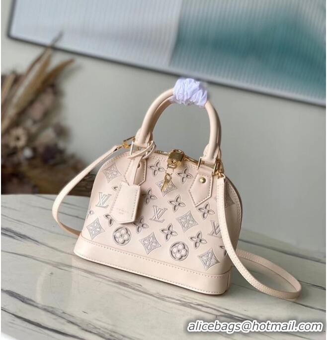 Top Design Louis Vuitton Monogram Empreinte Alma BB Tote Bag M22878 Cream