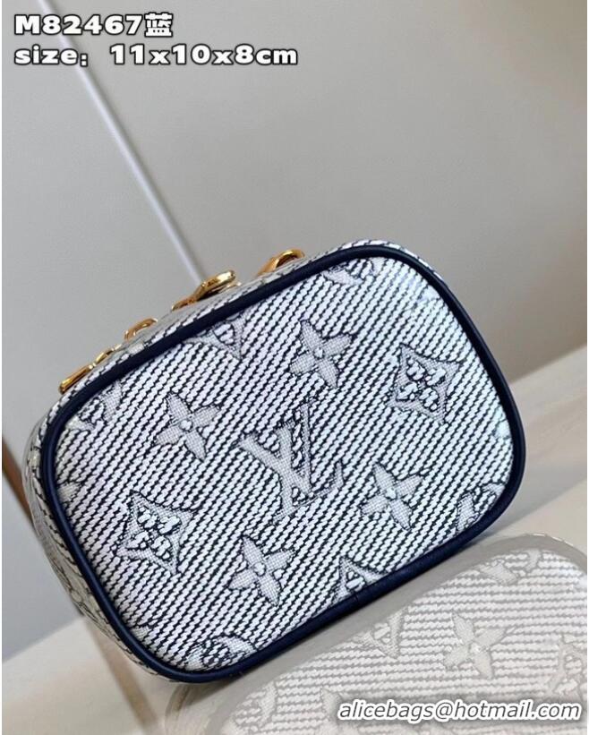 Low Price Louis Vuitton Monoglam Canvas Micro Vanity M22920 Blue