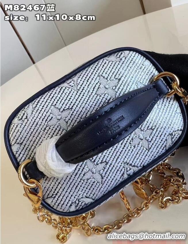 Low Price Louis Vuitton Monoglam Canvas Micro Vanity M22920 Blue