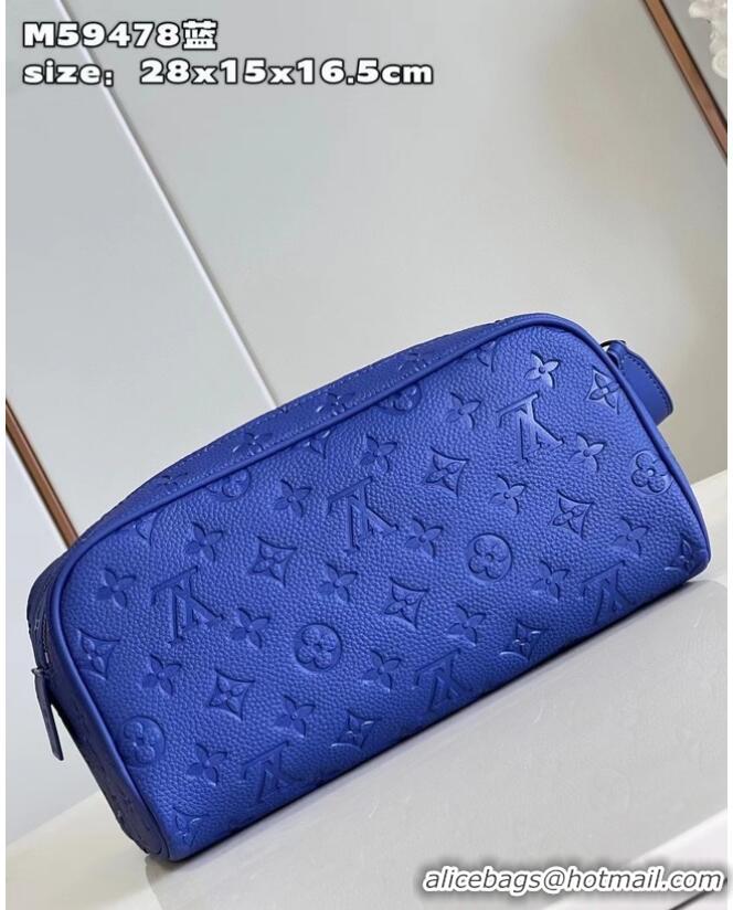 Unique Grade Louis Vuitton Dopp Kit M82576 Racing Blue