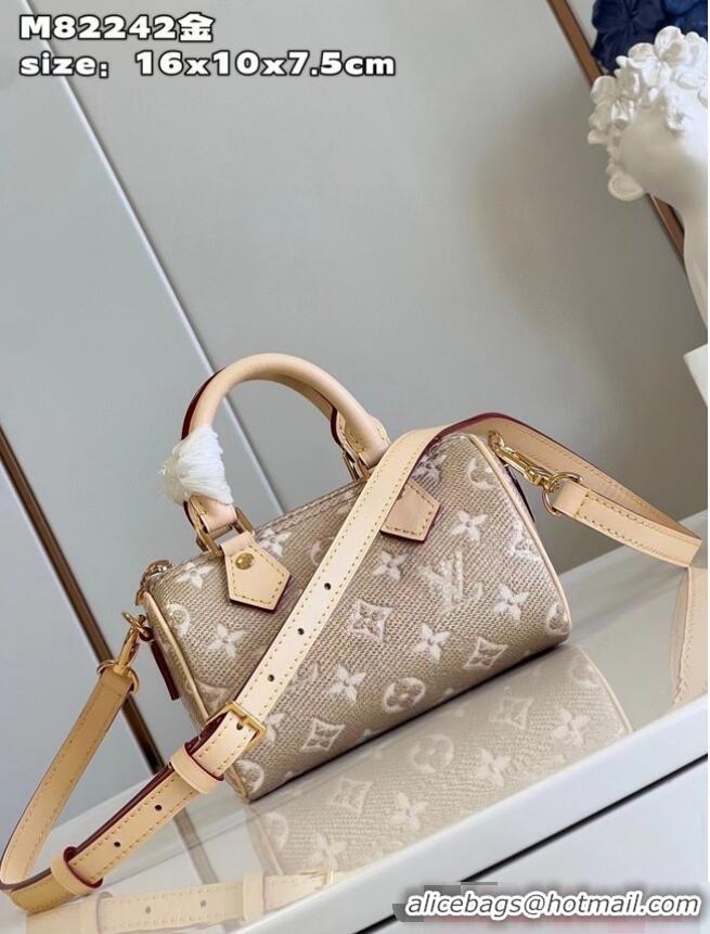 Luxurious Promotional Louis Vuitton Nano Speedy M82242 Beige