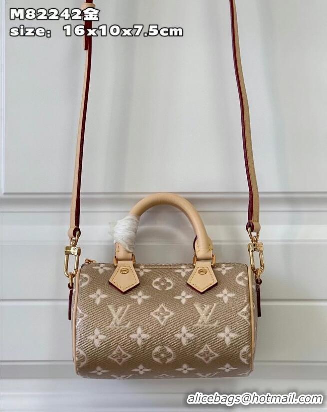 Luxurious Promotional Louis Vuitton Nano Speedy M82242 Beige