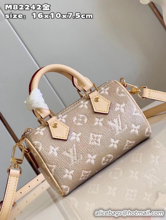 Luxurious Promotional Louis Vuitton Nano Speedy M82242 Beige