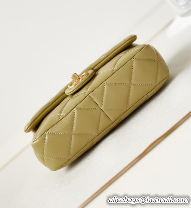 Super Quality Chanel SMALL FLAP BAG AS4231 Khaki