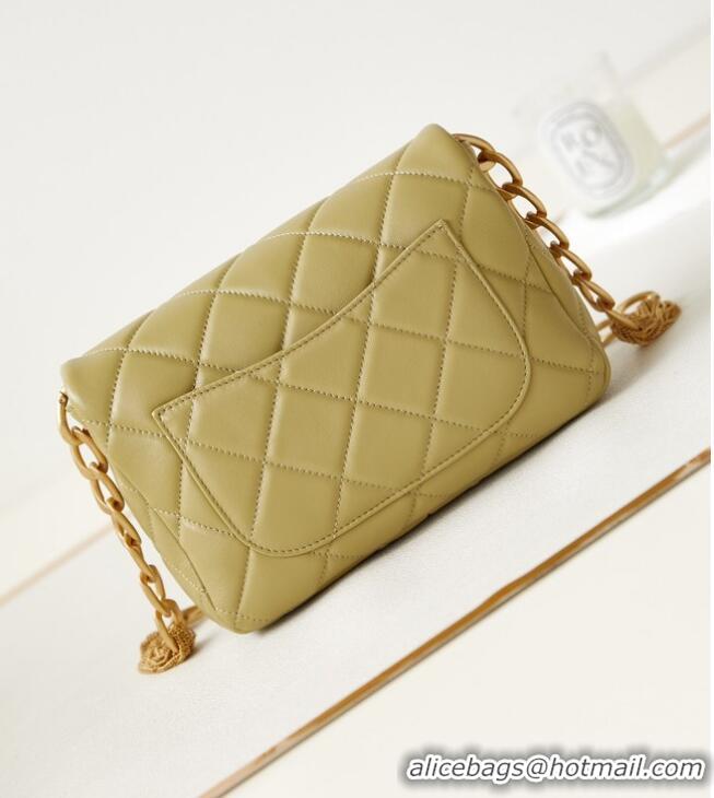 Super Quality Chanel SMALL FLAP BAG AS4231 Khaki