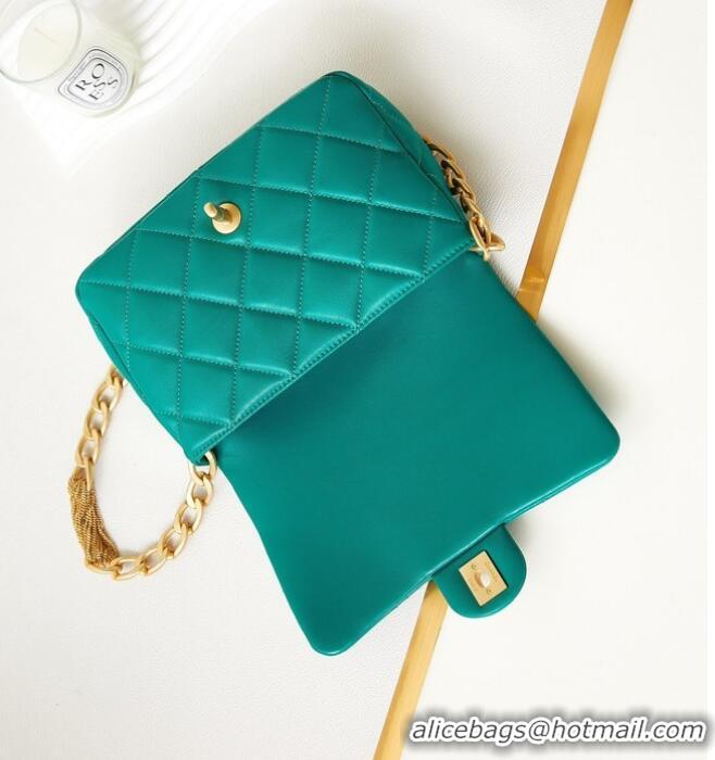 Reasonable Price Good Product Chanel SMALL FLAP BAG AS4231 green