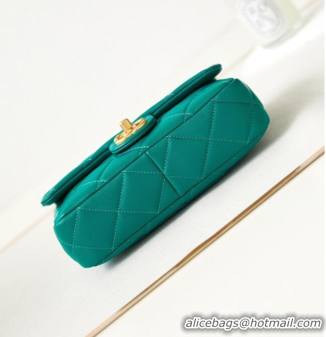 Reasonable Price Good Product Chanel SMALL FLAP BAG AS4231 green