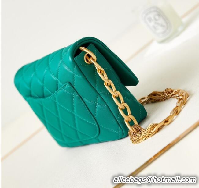 Reasonable Price Good Product Chanel SMALL FLAP BAG AS4231 green