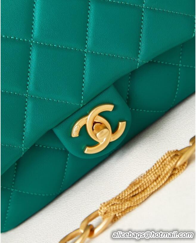 Reasonable Price Good Product Chanel SMALL FLAP BAG AS4231 green